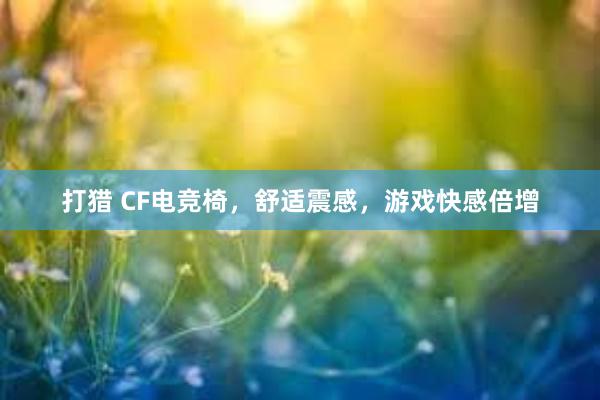 打猎 CF电竞椅，舒适震感，游戏快感倍增